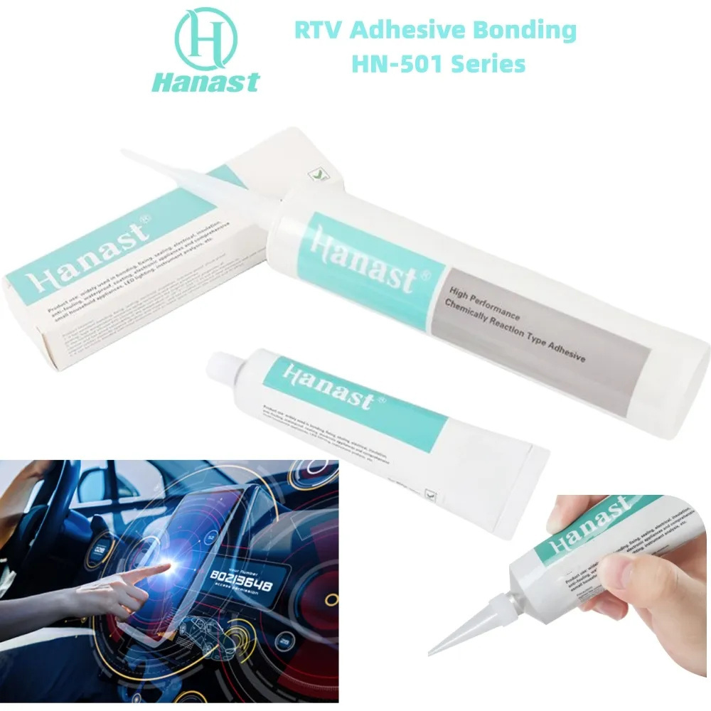 Factory Supply Waterproof Silicone Rubber Adhesive High Temp Silicone Glue Sealant For Led Lamps  Headlights PC ABS PVC