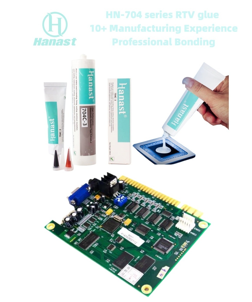 Transparent Coating Thermal Conductive Bonding LED PCB Potting Protection Electronic Industry Rtv Silicone Glue Adhesive