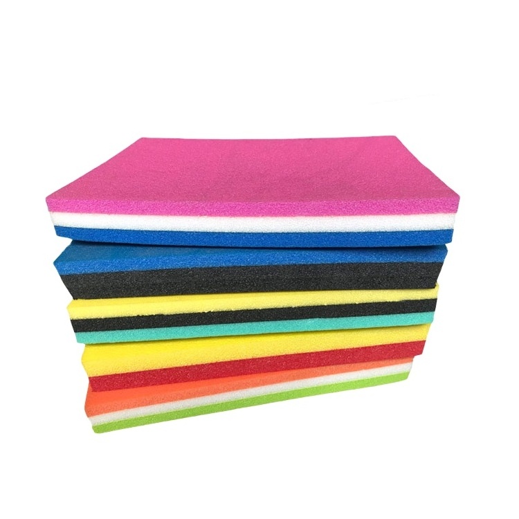 eco closed cell foam polyethylene sheet extra thick 3cm 4cm 5cm 6cm double layers  laminated xpe board raw material