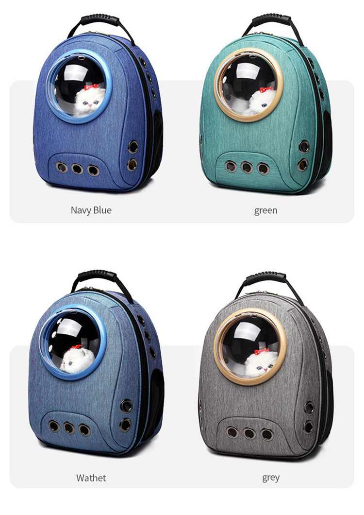 OEM/ODM Mochila Pet Capsule Backpack Perro Mascotas Gatos Bubble Cat Carrier Backpack Space Capsule for Camping Hiking Travel