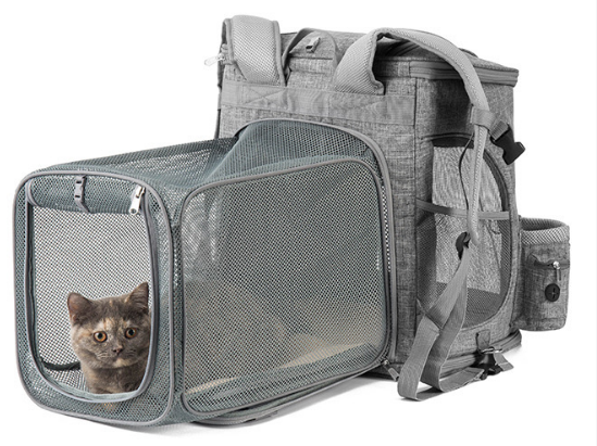 Pet Travel Carrier Bag for Cats Small Dogs Up to 22Lbs extension pet bed room Amazon Going Out cat backpack Breathable foldable