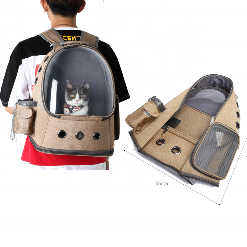 Top Selling wholesale space capsule pet backpack bag Polyester Oxford Weekend cat backpack bubble drop