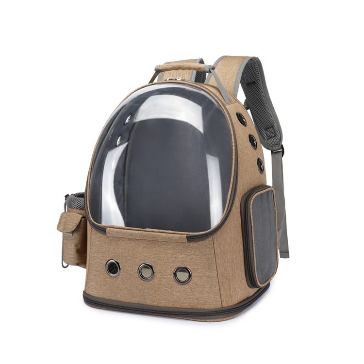 Top Selling wholesale space capsule pet backpack bag Polyester Oxford Weekend cat backpack bubble drop