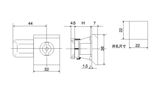 MS813Zinc Alloy Door Lock Housing Cylinder Hardware Fitting Cabinet Mailbox Boat Hatch Flush Pull Cam Lock For Breaker Box Door