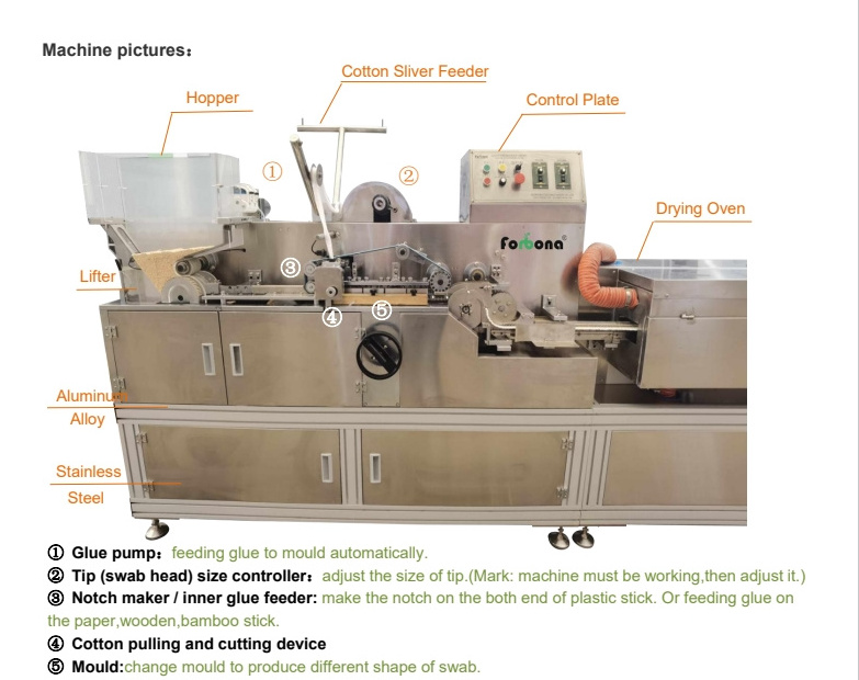 full automatic Cotton Swab Making Machinery Stick Production Line Cotton Ear Buds Machine