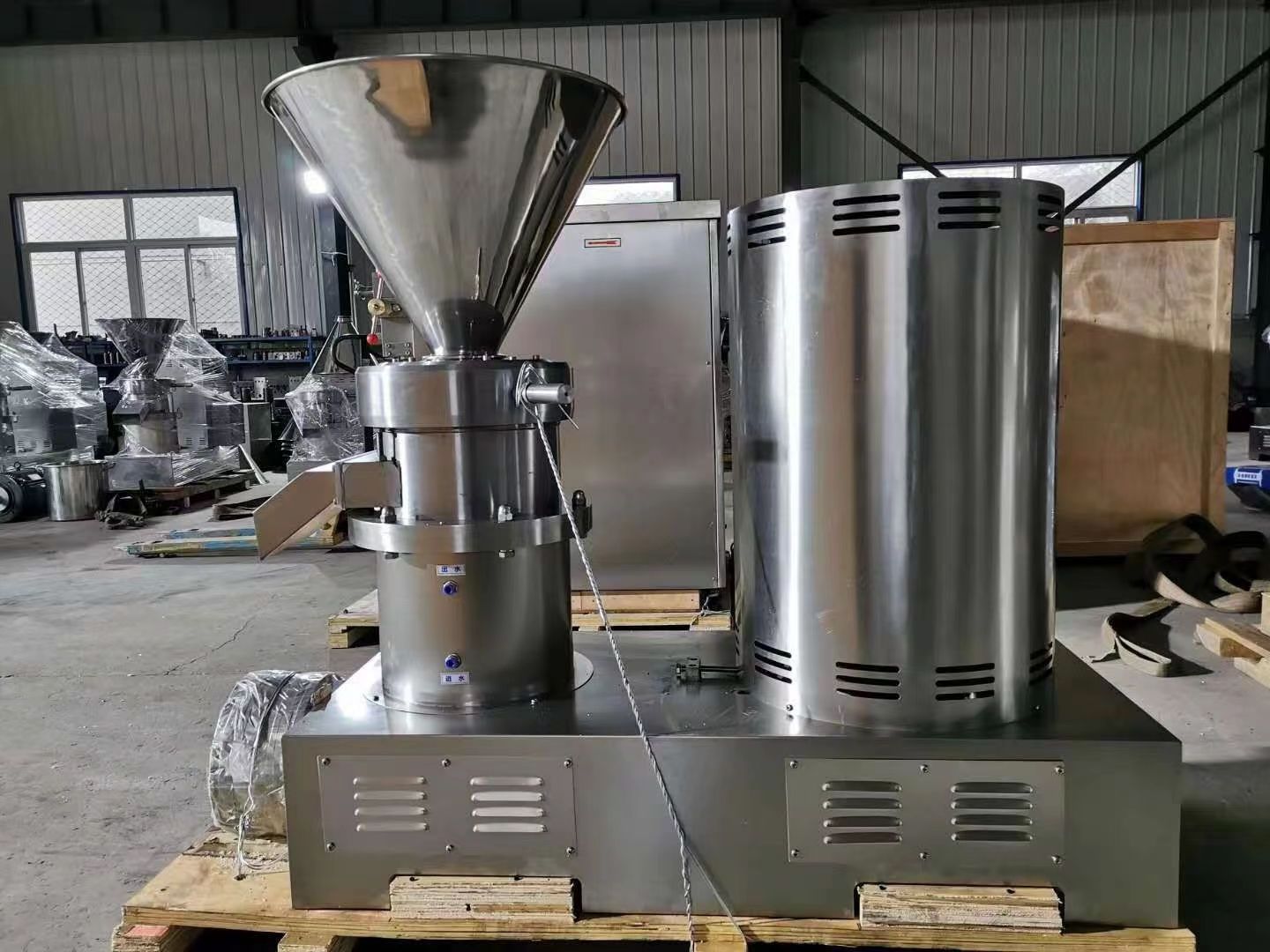 High Efficiency Stainless Steel Food Processing Peanut Butter Tomato Paste Colloid Mill Making Machine