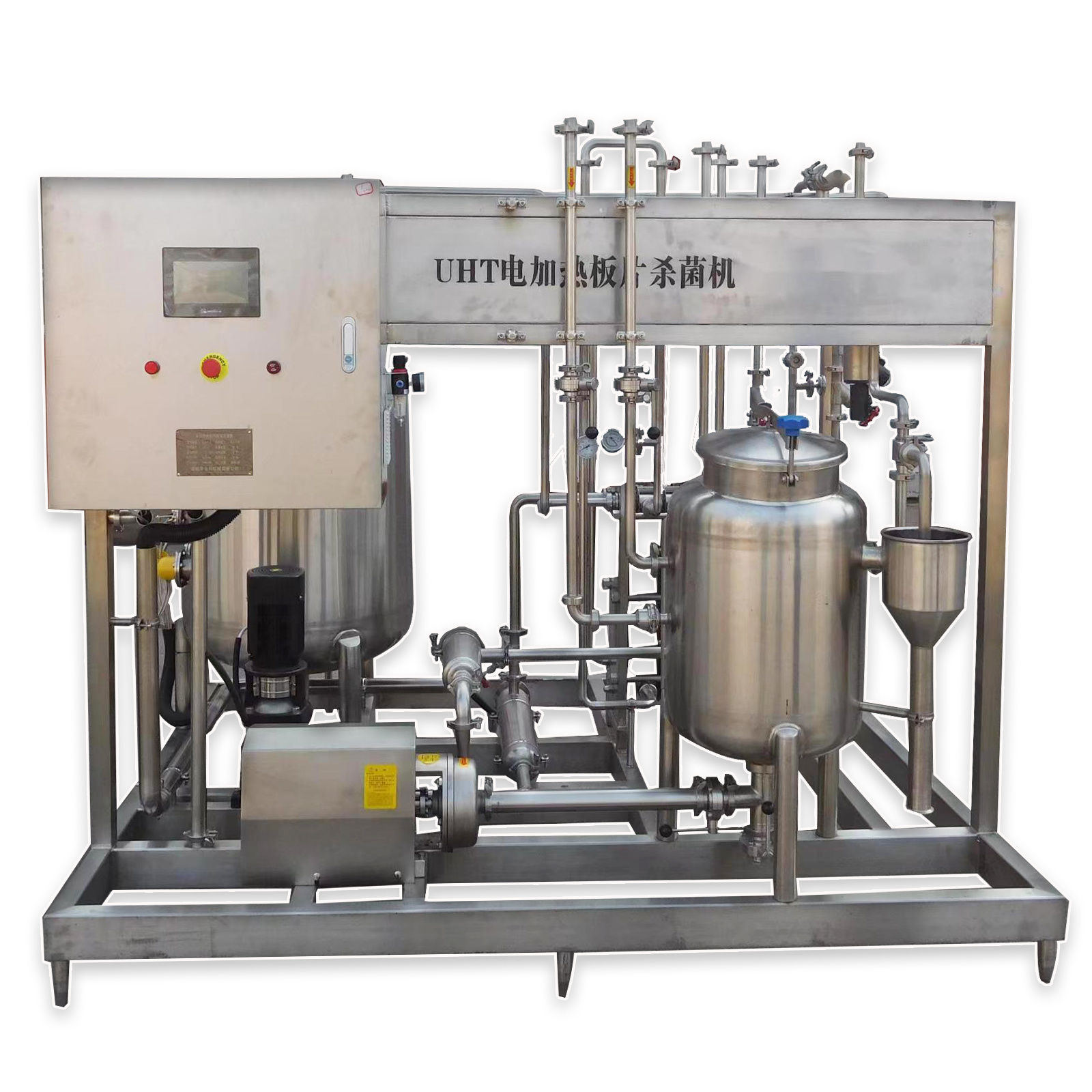 500-1000L  UHT Milk Processing Plant Italy frozen yogurt machine pasteurization milk machine