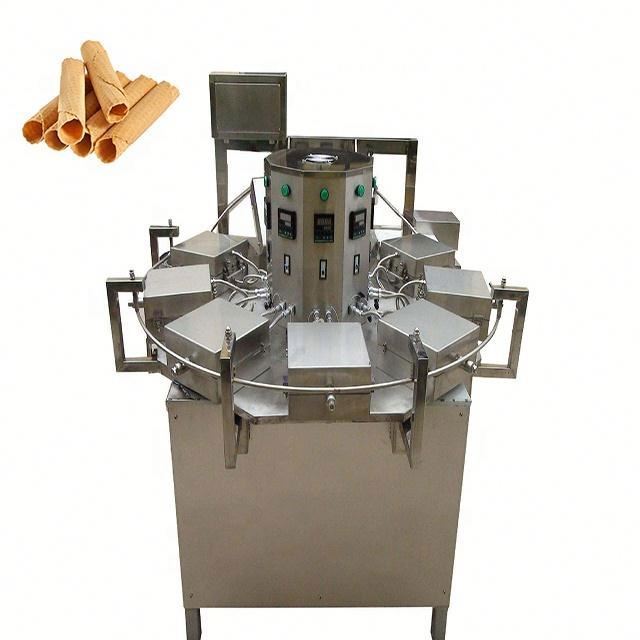 Commercial Small Stroopwafel Production Line Crispy Egg Roll Ice cream Cone Maker Waffle Cone Making Machine