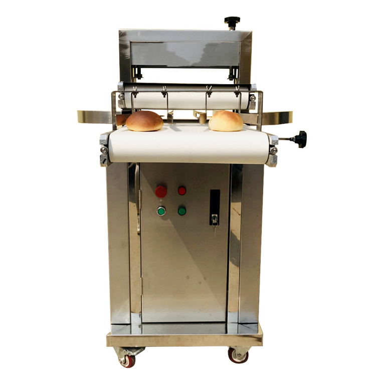 Horizontal Burger Bread Slicer Bun Half Cut Machine Toast Cutter Cutting