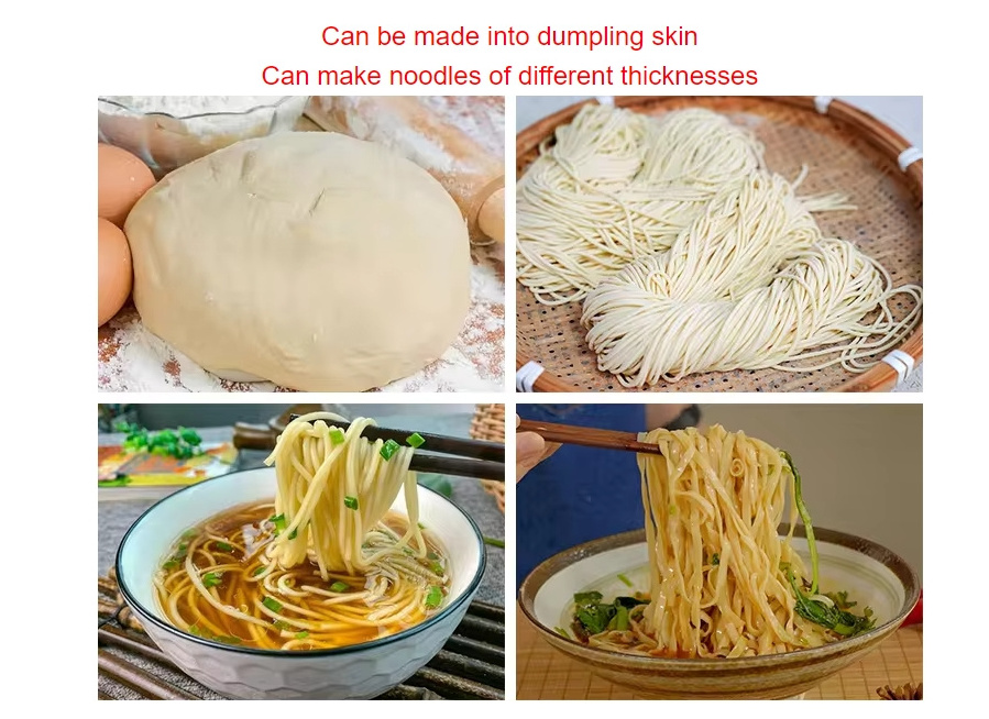 Easy Operation Electric Stainless Steel Pasta Noodle Dough Maker Cutter Noodle Making Machine For Home Use