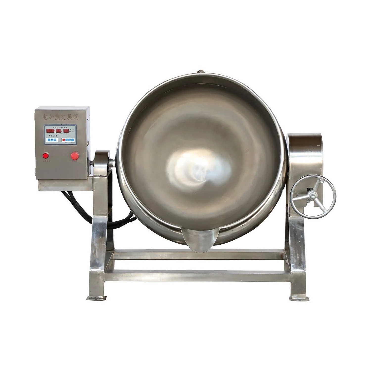 Stainless Steel 50L- 600L industrial jacketed kettle with agitator sanitary porridge soup boiler mixing cooking jacketed kettle