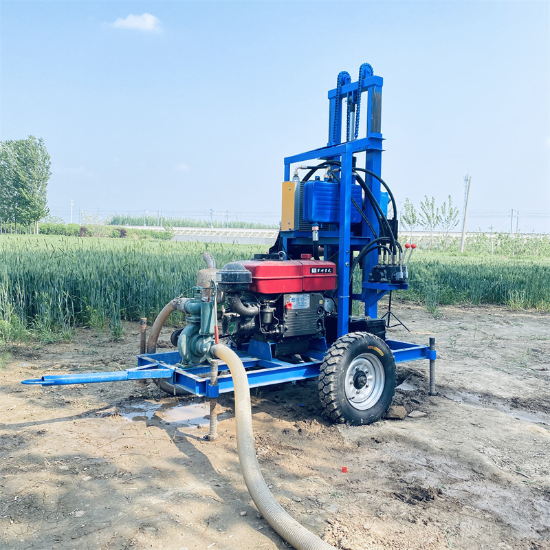 Electric Water Well Drilling Rig Portable 150M Deep Water Well Drilling Machine Drilling Rig