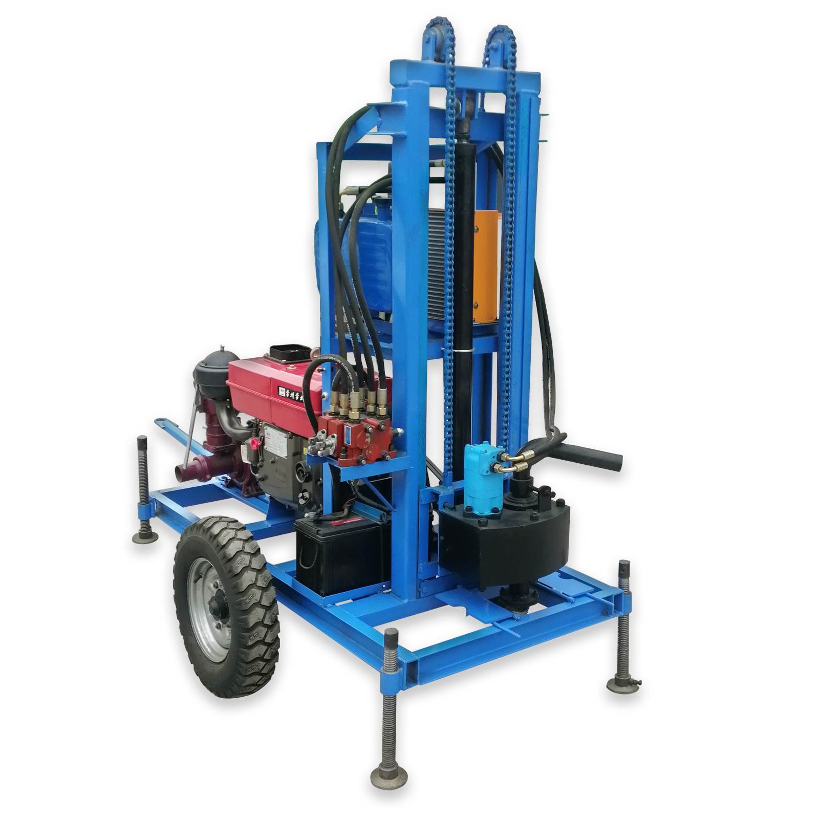 Electric Water Well Drilling Rig Portable 150M Deep Water Well Drilling Machine Drilling Rig