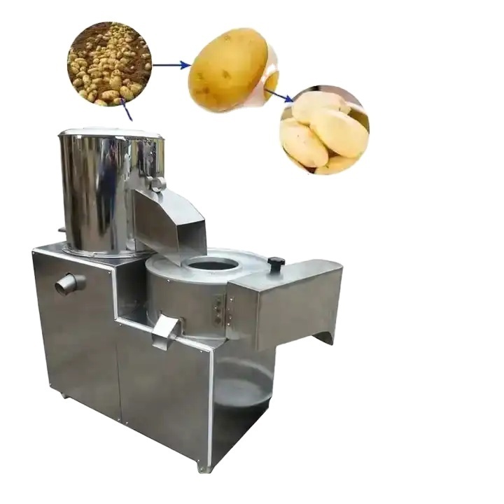 Potato Washing And Peeling Machine Potato Peeling And Cutting Machine Potato Peeler And Slicer Machine