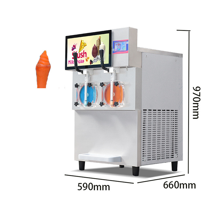 Commercial smoothie slushie machine granita daiquiri ice slash frozen drink making slushy maker margarita slush machine