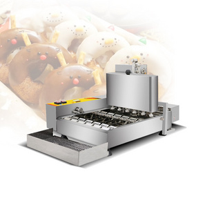 Commercial High Quality Automatic Non-stick Donuts Maker 5 Doughnuts Making Doughnut Machine For Bakery Dessert Shop