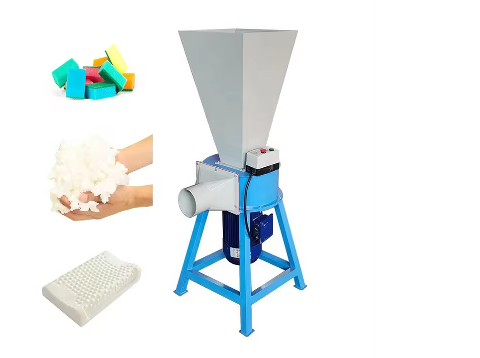 High Speed Sponge Pulverizer Cardboard Box Shredder Pu foam grinder machine ps foam crusher foam shredder machine sponge crusher