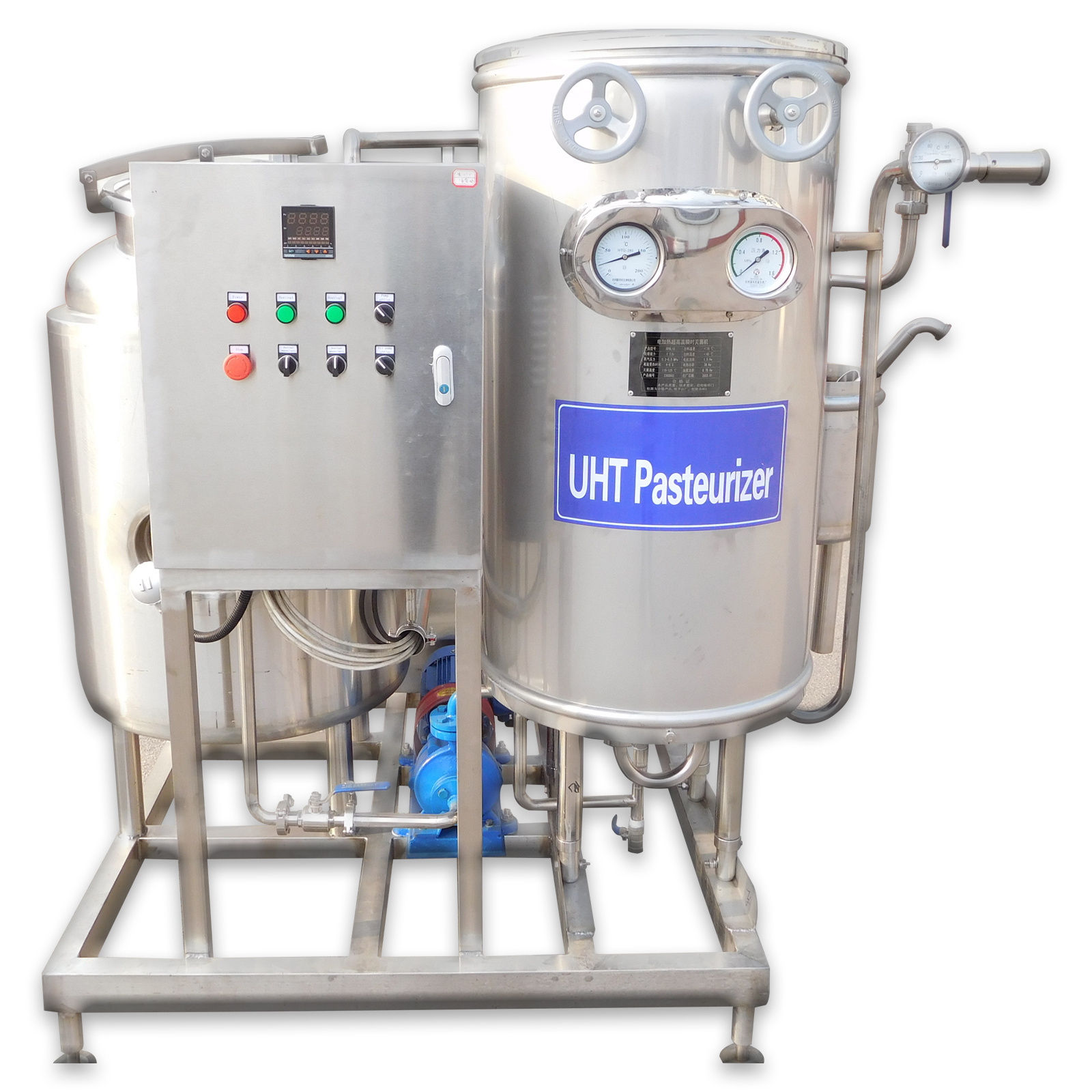 500-1000L  UHT Milk Processing Plant Italy frozen yogurt machine pasteurization milk machine