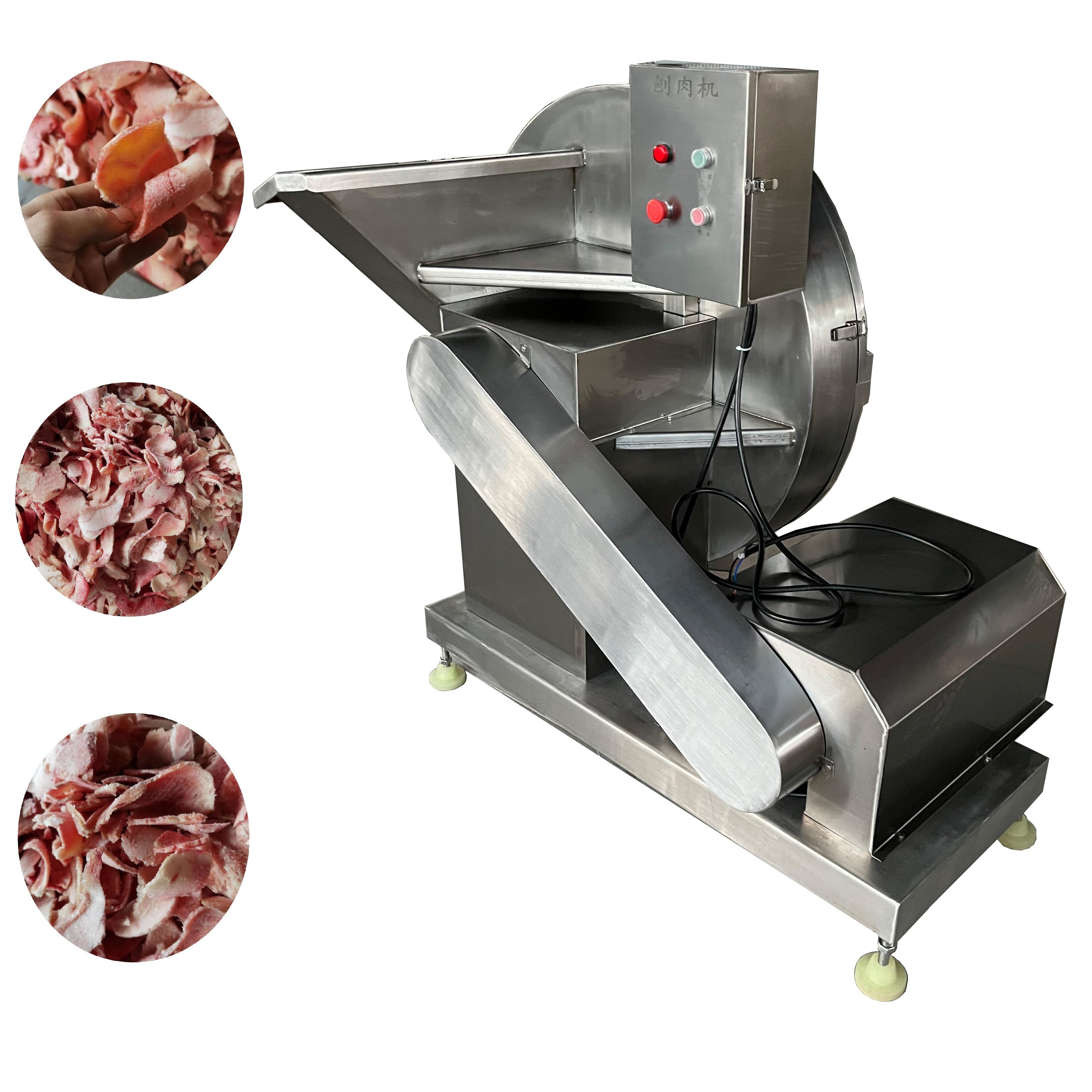 frozen meat block slicer chopper