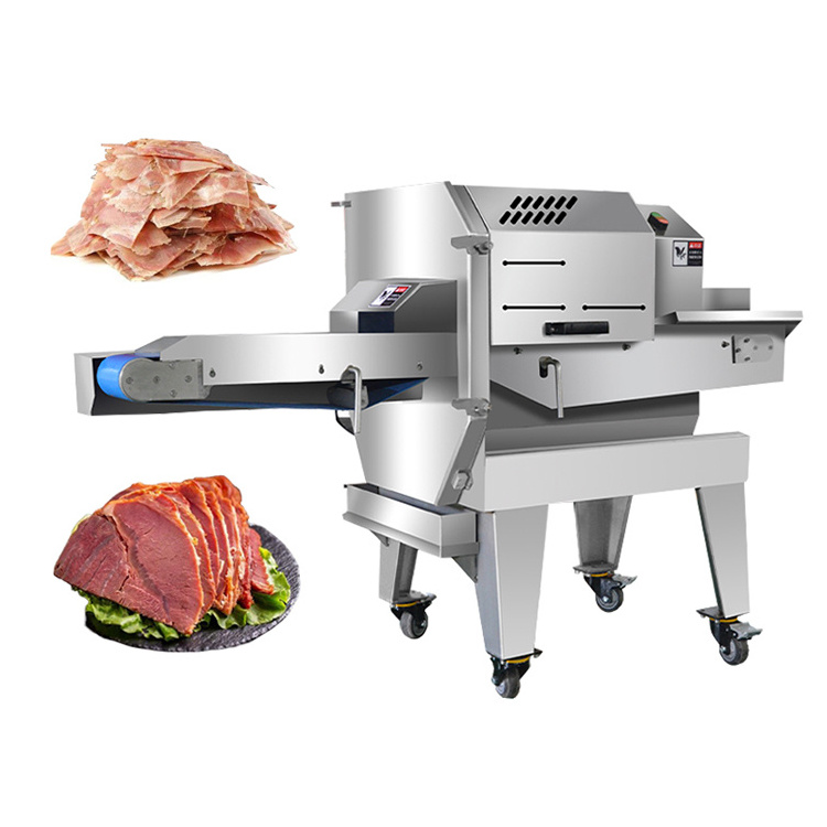 Industrial Automatic Commercial Rebanadora De Chicken Breast Frozen Cutter Cortadora De Carne Meat Slicer