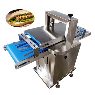 Horizontal Burger Bread Slicer Bun Half Cut Machine Toast Cutter Cutting