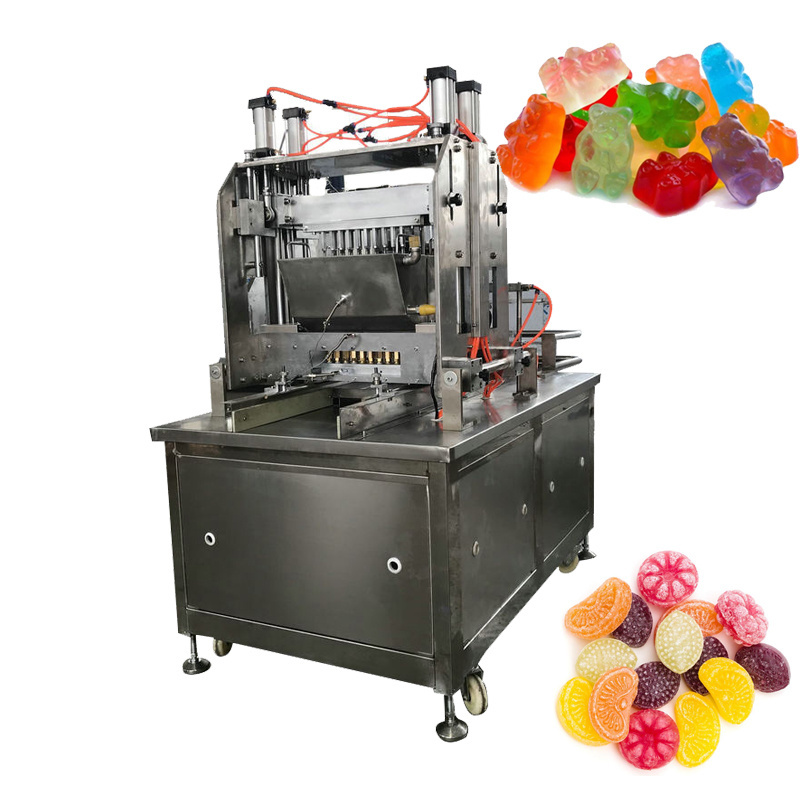 Automatic Gummy Filling Machine Ball Bear Soft Sugar Mint Jelly Lollipop Depositor Maker Small Hard Candy Making Machine