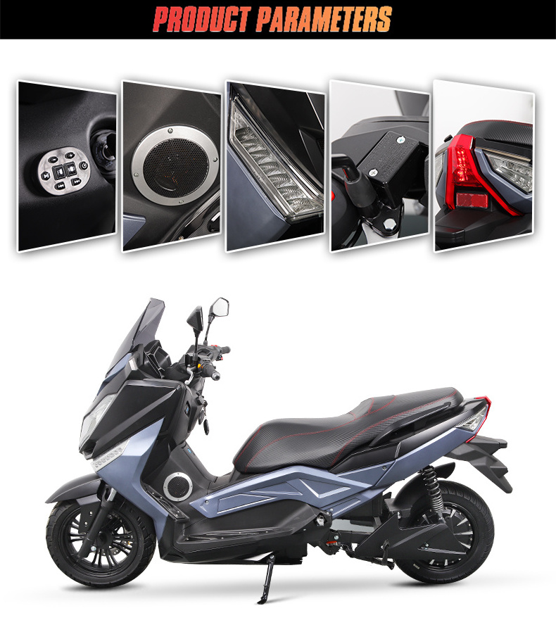 Newest Unisex T9 Electric Motorcycle With Long Life Battery For Adult Big Full-size Motorbikes Electric Sports Heavy Bike