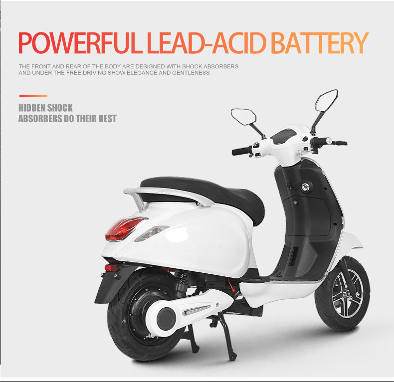 Powerful Abs Electric Motorcycle 2kw Adult Teenager Moto Electrica with Electric Hub Motor without Battery TESLA