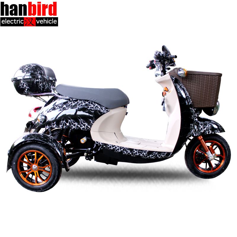 Eec Coc Approved  Fast Three Wheel electric scooter For Adults Disabled People With Front Big Basket