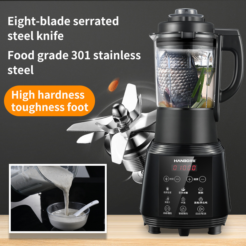 HANBO 600W 1.75L Glass Jar Table Blender Smoothie Fruit Blender China Wholesale Fresh Juicer Home Blender