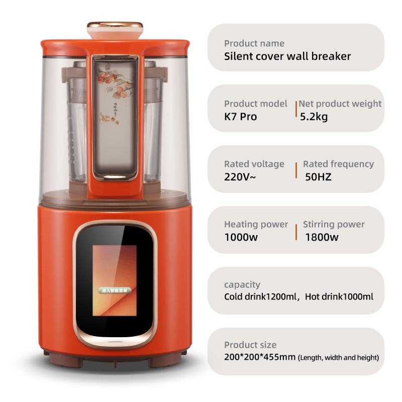 Customization smoothie soundproof  baby food blender  mixeur professionnel blender and food processor home smart blender