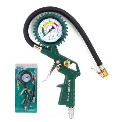 Tire Inflator Gauge Truck car motorcycle inflation gun regulator locking chuck tyre tire pressure gauge