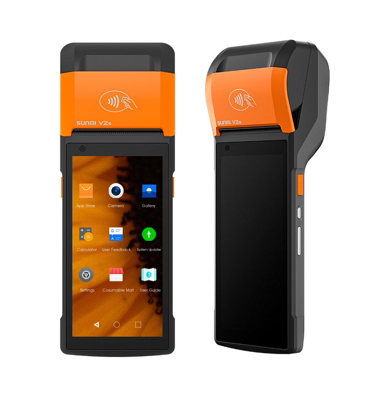 4G parking ticket machines for sale Portable Handheld Printer Android POS with 58mm Printer