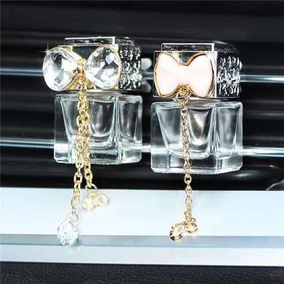 Car Vent Car Air Freshener Bottle Air Conditioner Outlet empty square outlet Vent Clip perfume car air freshener bottle with