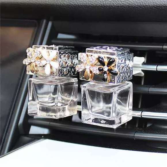 Car Vent Car Air Freshener Bottle Air Conditioner Outlet empty square outlet Vent Clip perfume car air freshener bottle with