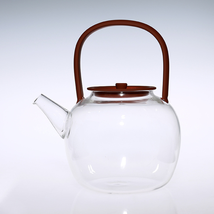 Glass pot 4 cups gift packing modern Chinese tea set for adults