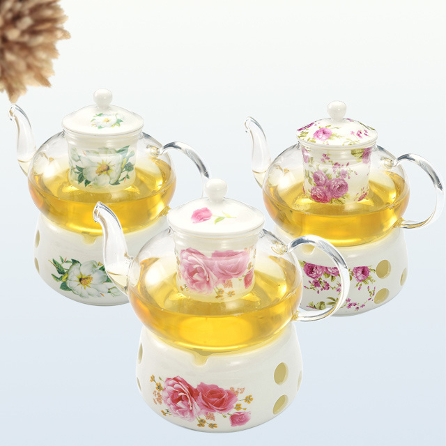 Stocked Feature and Glass Coffee & Tea Sets Drinkware Type Tea Pot