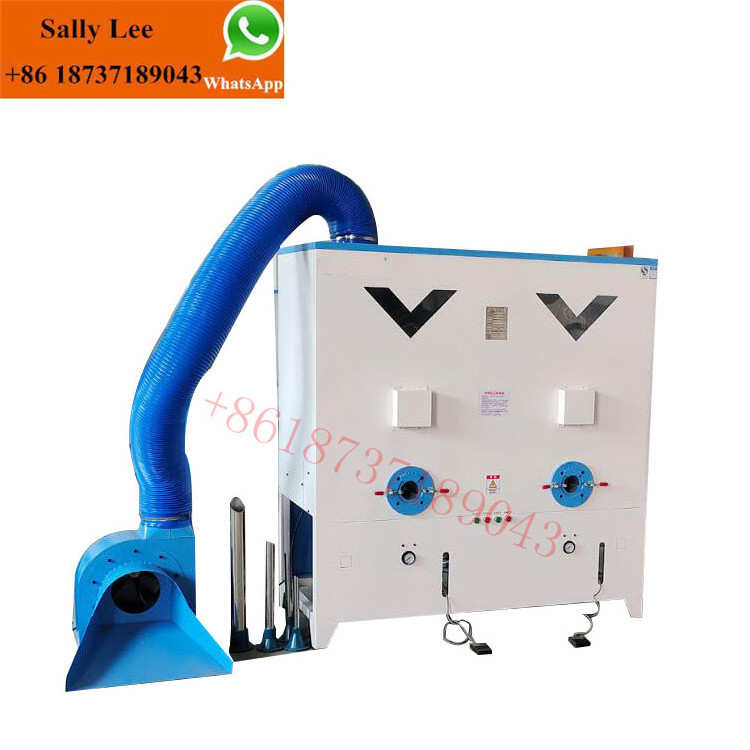 double nozzles cotton filling machine soft doll toys filler machine/plush toys filling machine/pillow making machine