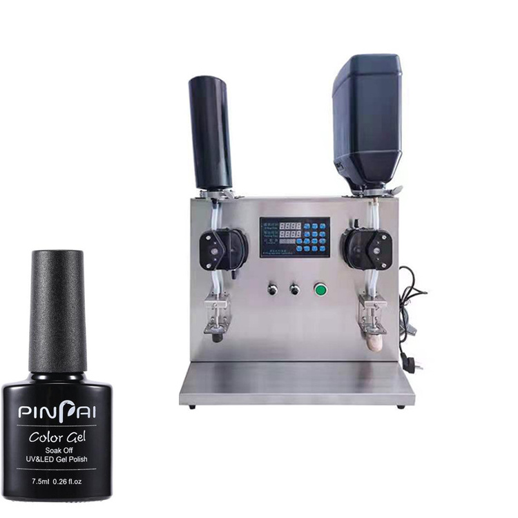 Double head single head Professional cleaning water mascara cream nail gel polish filling machine