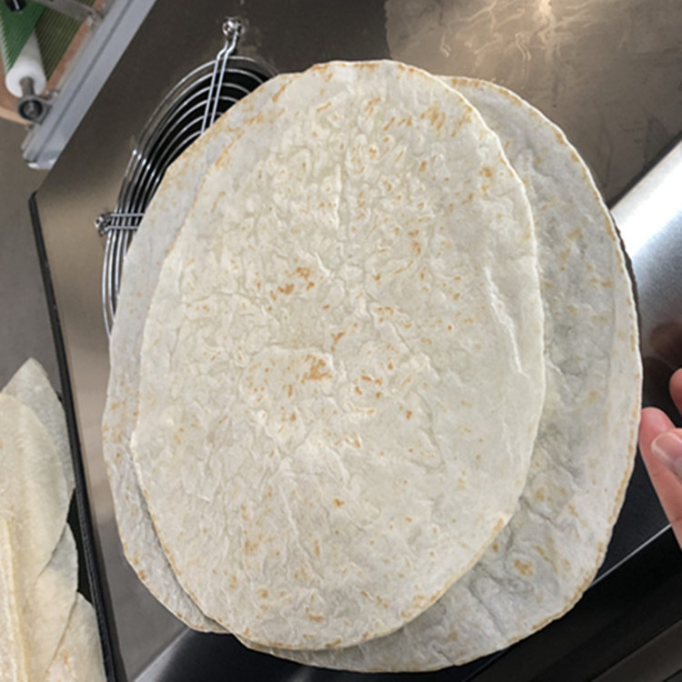 Hot sale soft Taco Burritos flat bread production line also for the corn bread, thin pancake and Mexico Chicken roll bread