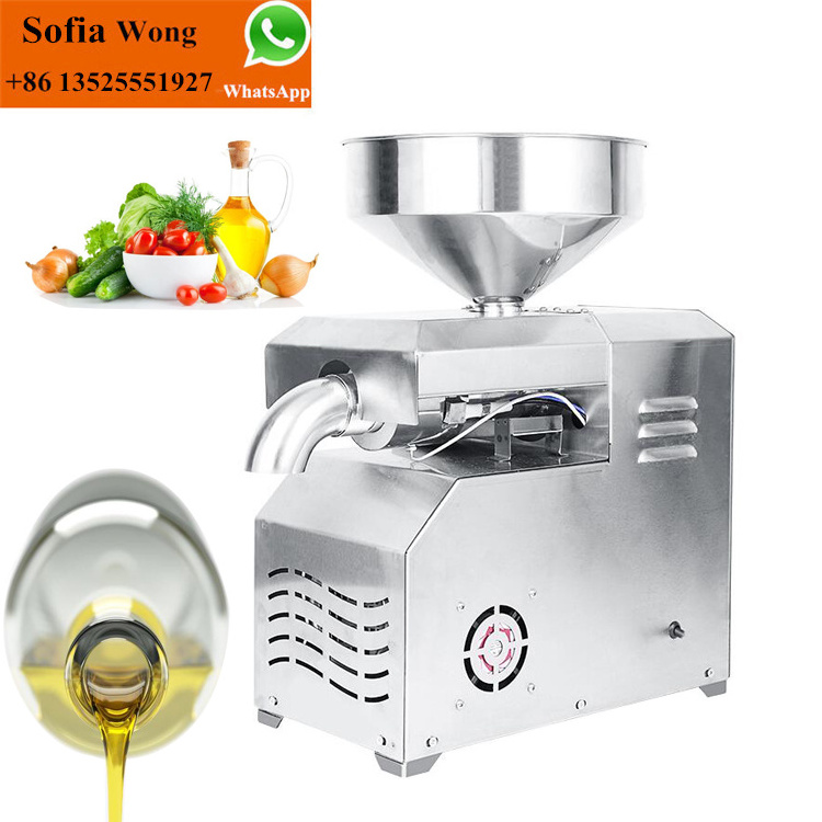 Commercial Automatic Walnut Black Seed Sesame Hemp Seed Sunflower Peanut Palm Home Mini Oil Press Machine