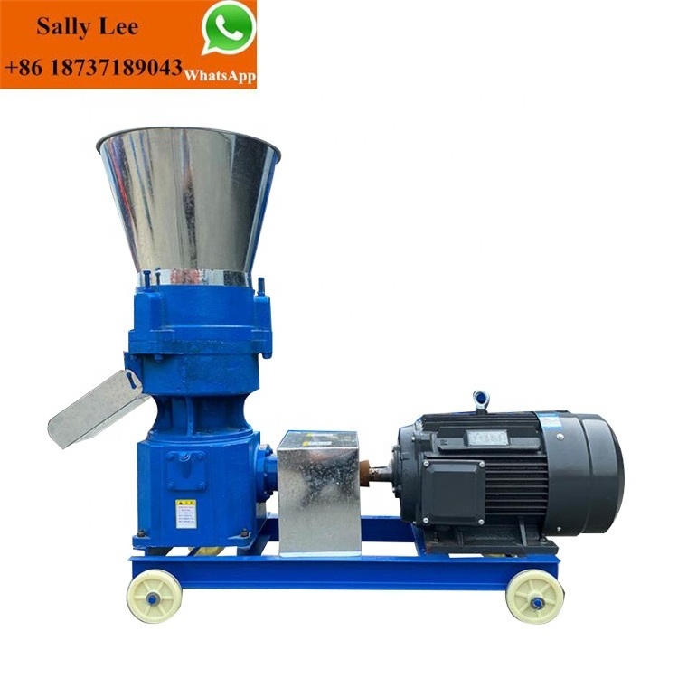 diesel engine fish chicken poultry feed pellet mill making machine, grinder mixer machine