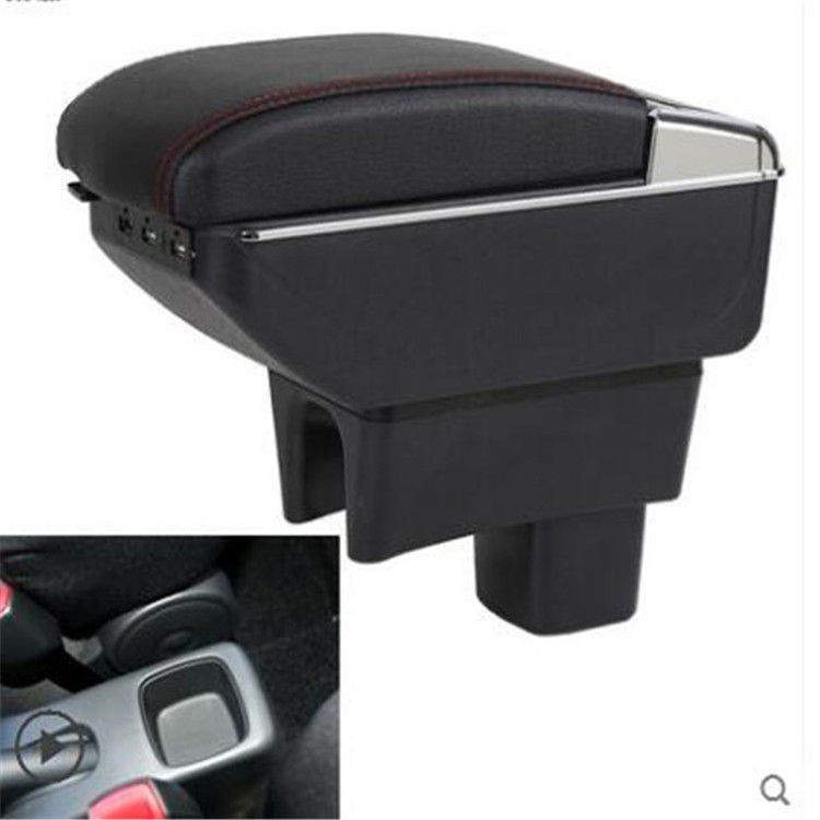 armrest box central Store car console box with cup holder USB and cover can be raised