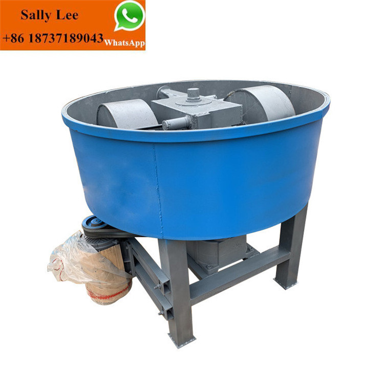 hot sale Wheel Mill Mixer Charcoal Coal Powder Cement Pan Mixer Charcoal Dust Mixer For Charcoal Briquette