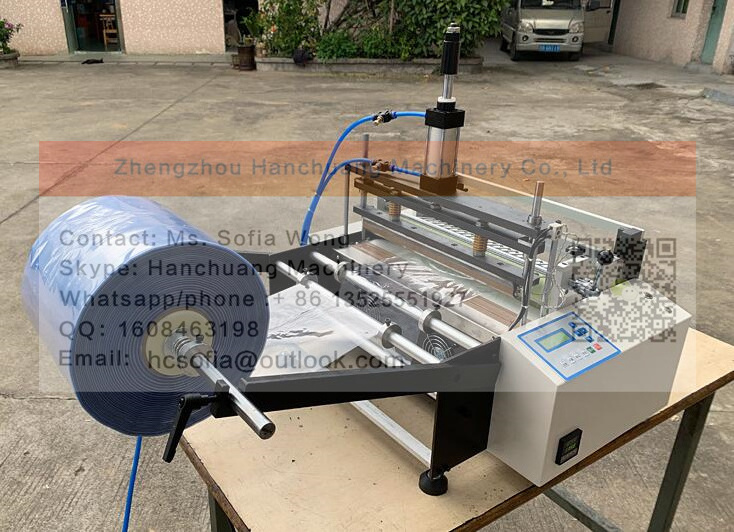 Heat sealing and cold cutting automatic plastic bag making machine electrostatic bag cutting machine opp bag production machine