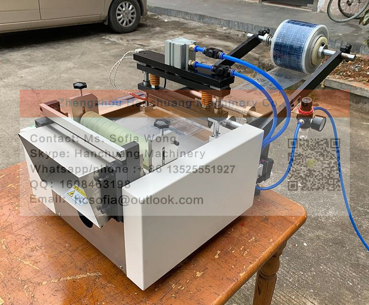 Heat sealing and cold cutting automatic plastic bag making machine electrostatic bag cutting machine opp bag production machine