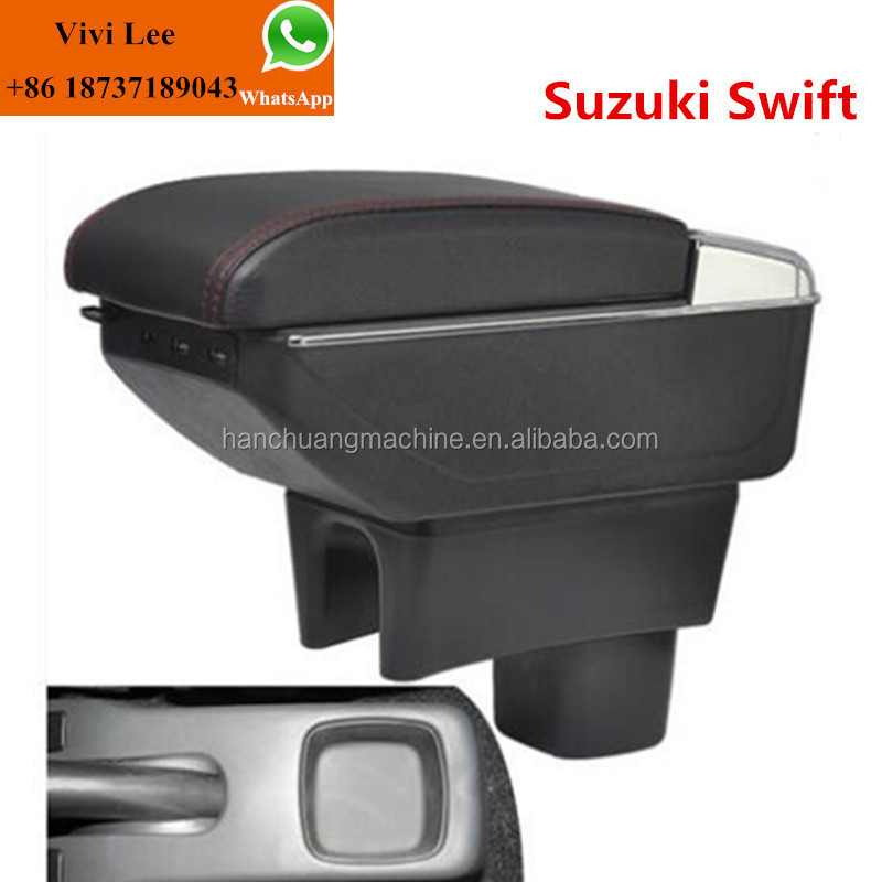 armrest box central Store car console box with cup holder USB and cover can be raised