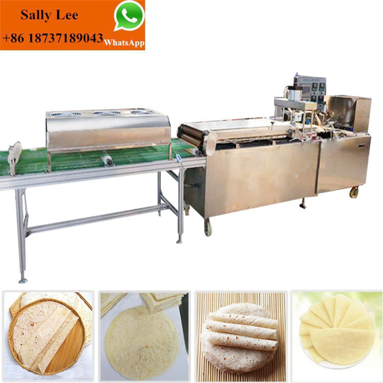 Hot sale soft Taco Burritos flat bread production line also for the corn bread, thin pancake and Mexico Chicken roll bread