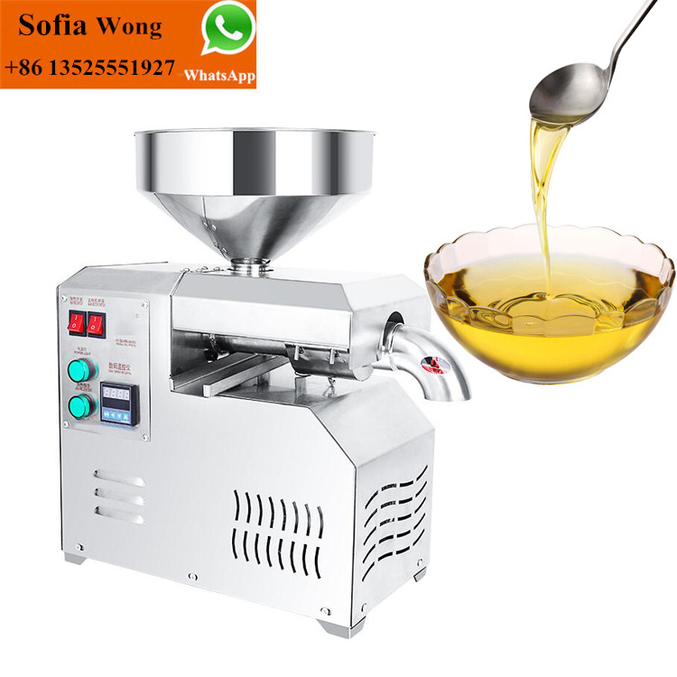 Commercial Automatic Walnut Black Seed Sesame Hemp Seed Sunflower Peanut Palm Home Mini Oil Press Machine