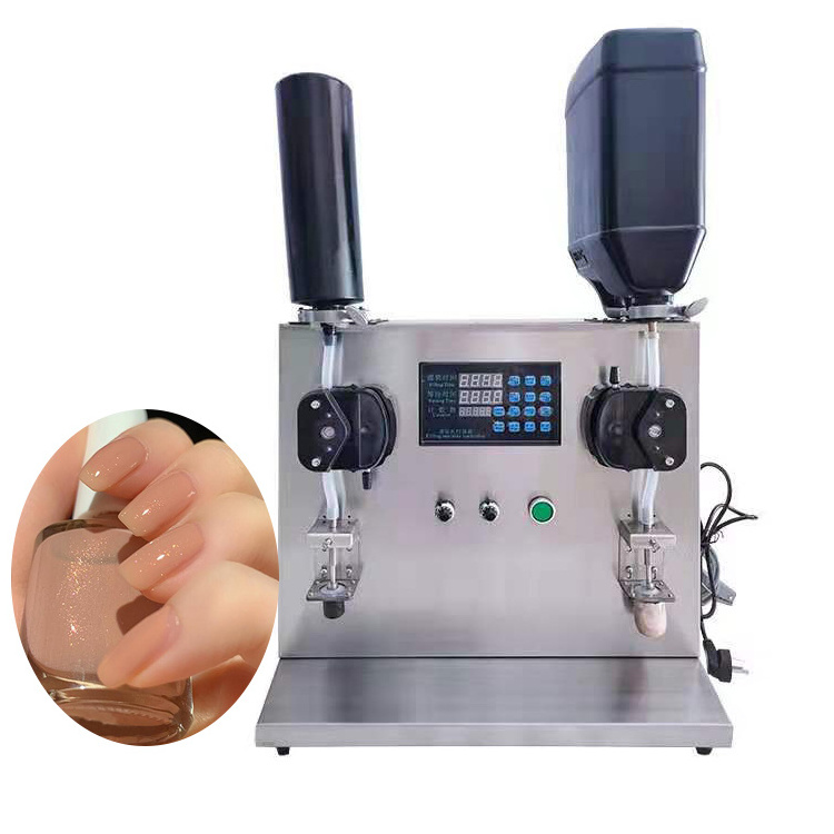 Double head single head Professional cleaning water mascara cream nail gel polish filling machine